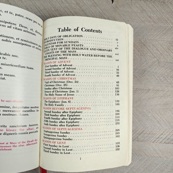 Vintage 1966 The New Catholic Family Missal Leatherbound - Picture 5 of 10